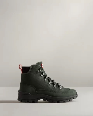 Men's Hunter Canvas Desert Commando Boots Green | US3579846