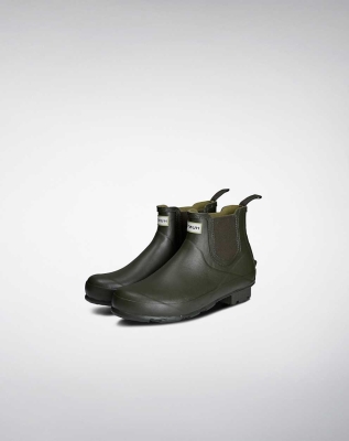 Men's Hunter Norris Field Chelsea Boots Green | US9841605