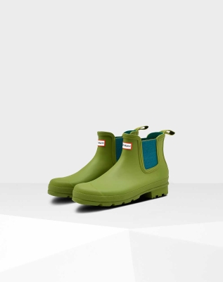 Men's Hunter Original Chelsea Boots Green | US4250896