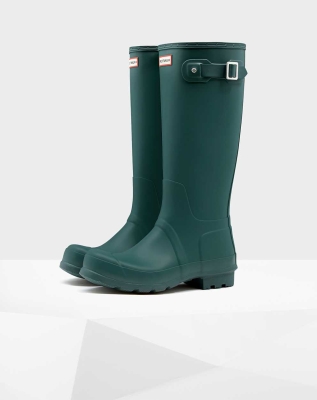 Men's Hunter Original Wellington Tall Rain Boots Green | US6091835