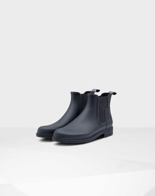 Men's Hunter Refined Slim Fit Chelsea Boots Navy | US2374908