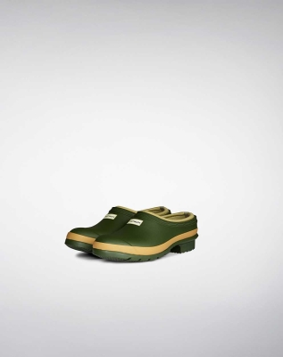 Women's Hunter Gardener Technical Clogs Green | US8109472