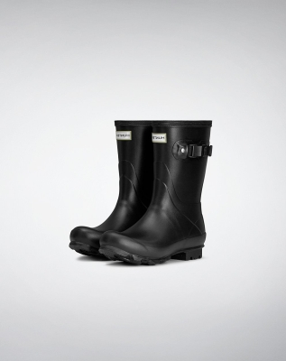 Women's Hunter Norris Field Short Rain Boots Black | US1598704