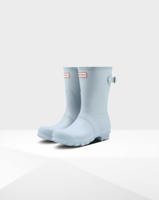 Women's Hunter Original Back Wellington Short Rain Boots Grey | US8025439