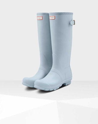 Women's Hunter Original Back Wellington Tall Rain Boots Grey | US8534276