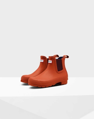 Women's Hunter Original Chelsea Boots Red | US0876354