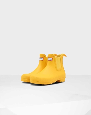 Women's Hunter Original Chelsea Boots Yellow | US1308694