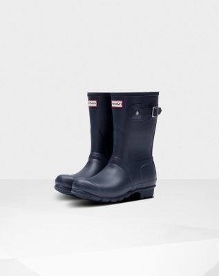 Women's Hunter Original Insulated Short Rain Boots Navy | US1259078