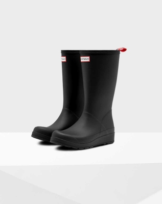 Women's Hunter Original Play Wellington Tall Rain Boots Black | US5104968