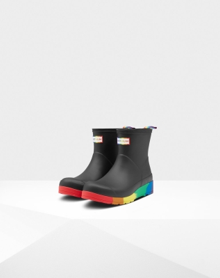 Women's Hunter Original Pride Flatform Rain Play Boots Black | US4037596