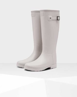 Women's Hunter Original Refined Wellington Tall Rain Boots Grey | US7091364