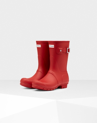 Women's Hunter Original Short Rain Boots Red | US2386745