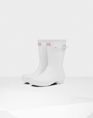 Women's Hunter Original Short Rain Boots White | US3064891