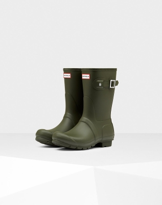 Women's Hunter Original Short Rain Boots Olive | US4396701