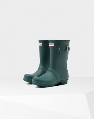 Women's Hunter Original Short Rain Boots Green | US5824107