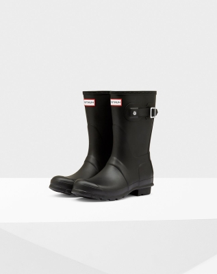 Women's Hunter Original Short Rain Boots Black | US9784026