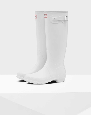 Women's Hunter Original Wellington Tall Rain Boots White | US6795803