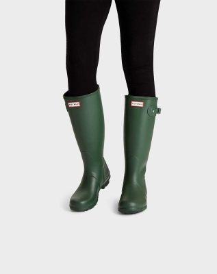 Women's Hunter Original Wellington Tall Rain Boots Green | US9042163