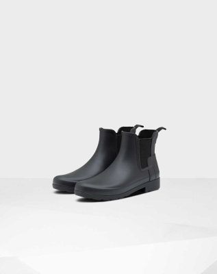 Women's Hunter Refined Slim Fit Chelsea Boots Black | US8346251