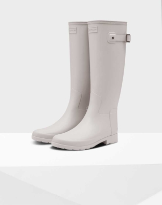 Women's Hunter Refined Slim Fit Wellington Tall Rain Boots Grey | US0375462