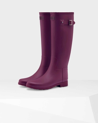 Women's Hunter Refined Slim Fit Wellington Tall Rain Boots Purple | US1370629