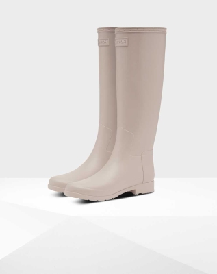 Women's Hunter Refined Slim Fit Wellington Tall Rain Boots Grey | US5078941