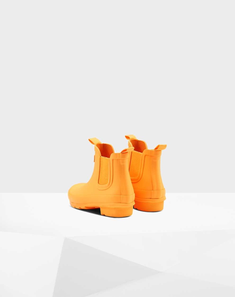 Kids' Hunter Original Big Chelsea Boots Orange | US0364971