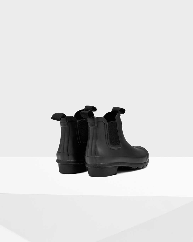 Kids' Hunter Original Big Chelsea Boots Black | US4728195