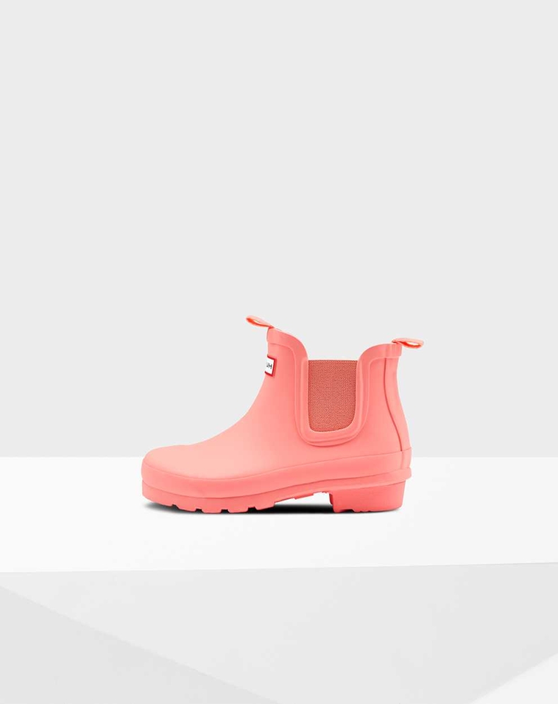 Kids' Hunter Original Big Chelsea Boots Pink | US4728659