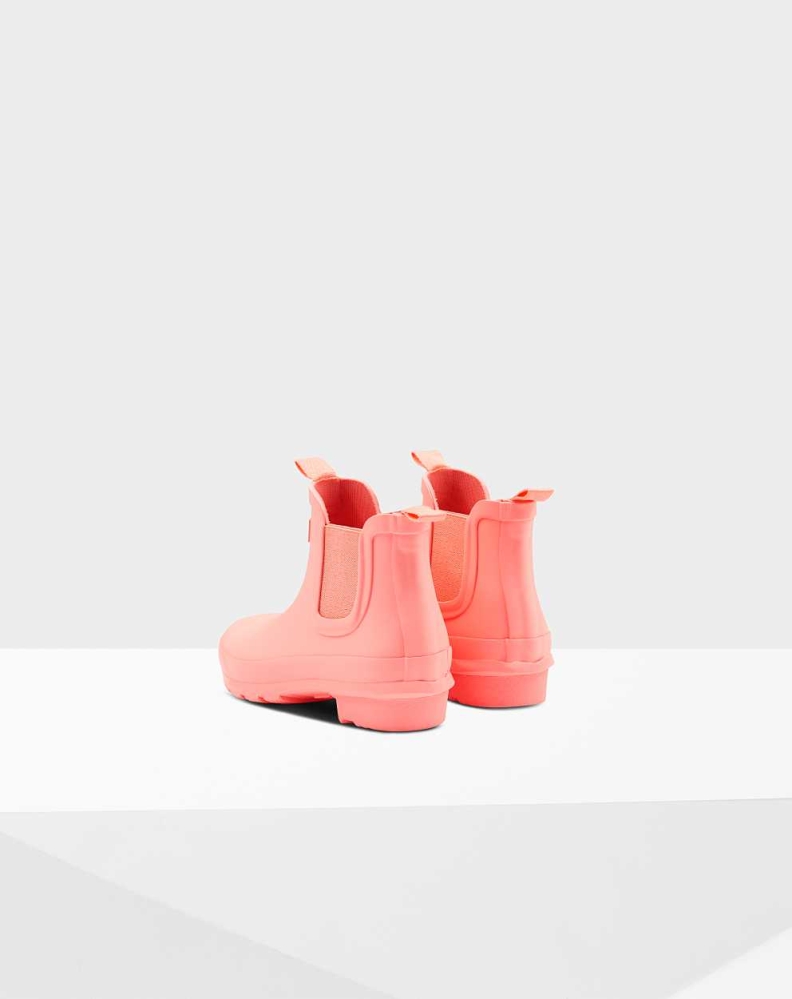 Kids' Hunter Original Big Chelsea Boots Pink | US4728659