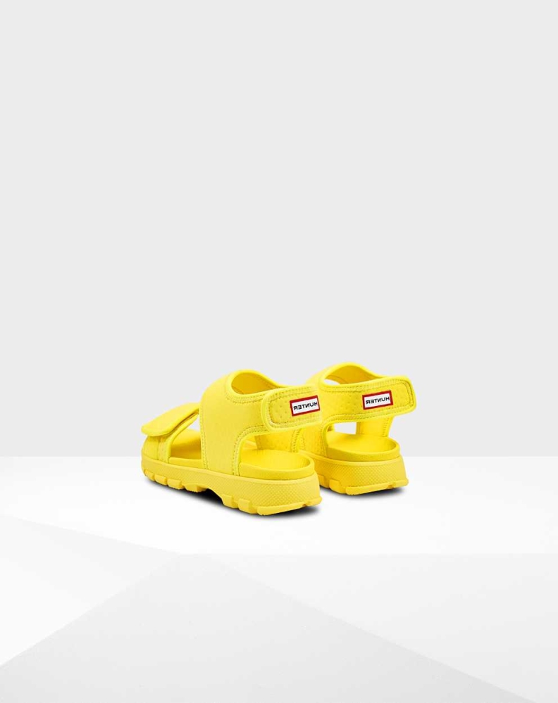 Kids' Hunter Original Big Outdoor Sandals Yellow | US2870156