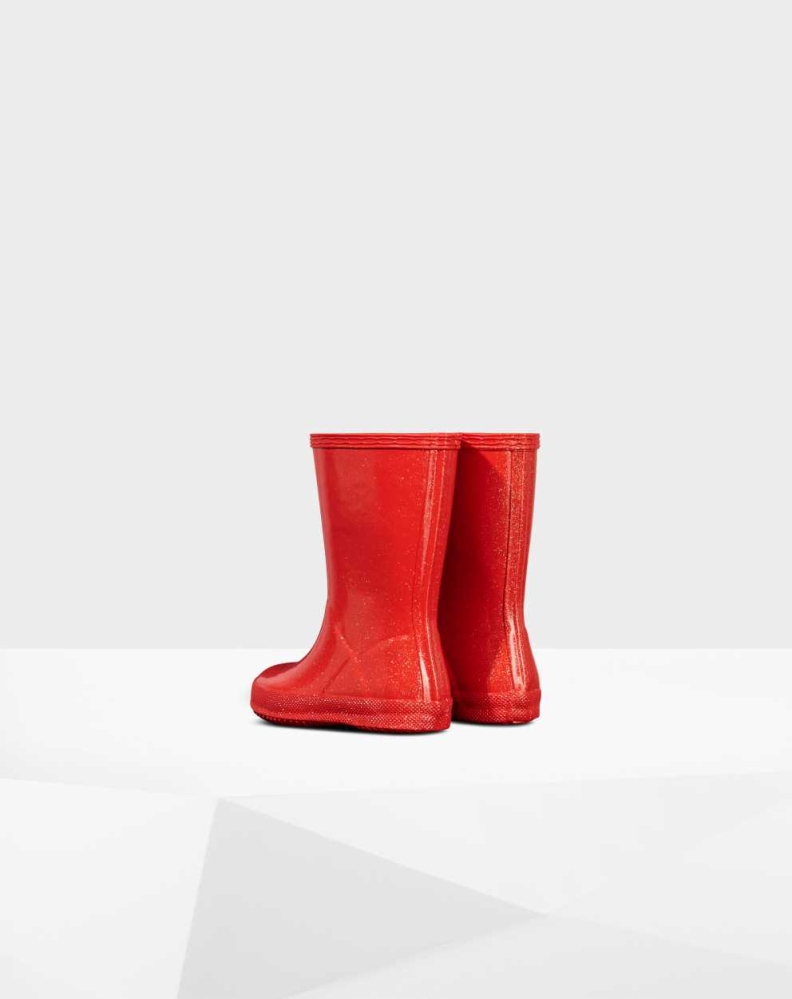 Kids' Hunter Original First Classic Starcloud Wellington Short Rain Boots Red | US0965238