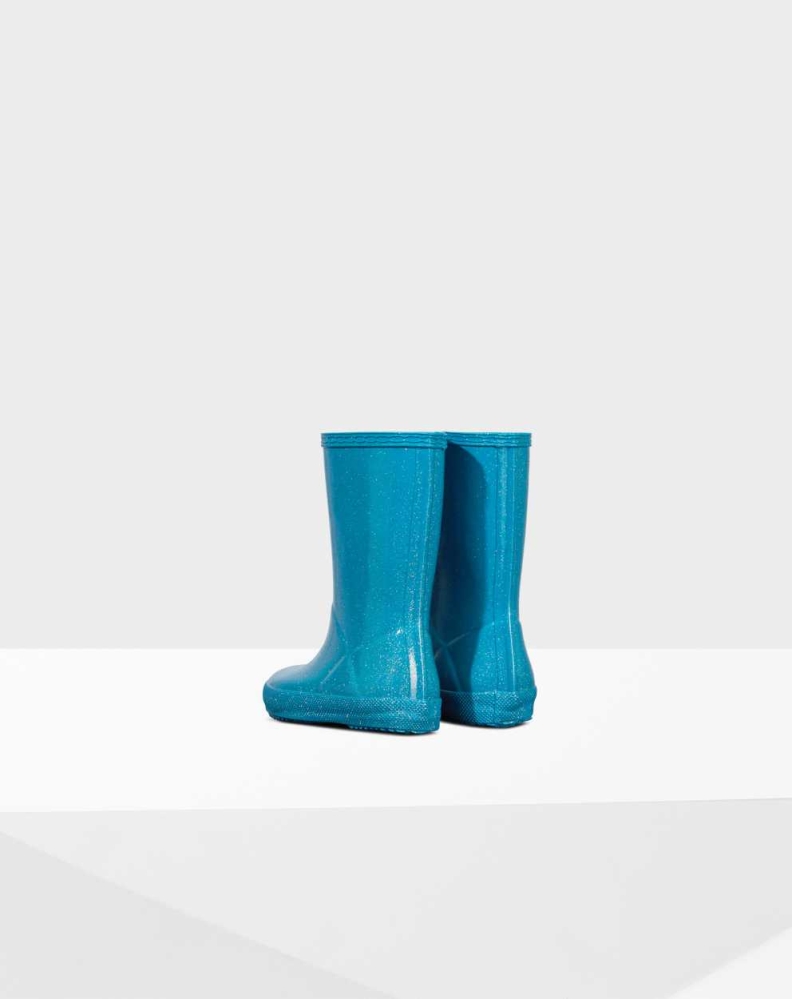 Kids' Hunter Original First Classic Starcloud Wellington Short Rain Boots Blue | US3094625