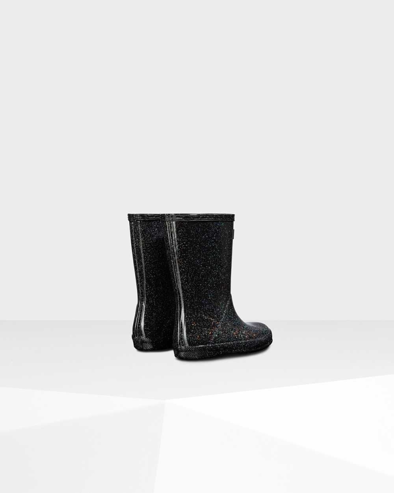 Kids' Hunter Original First Classic Starcloud Wellington Short Rain Boots Black | US6382014