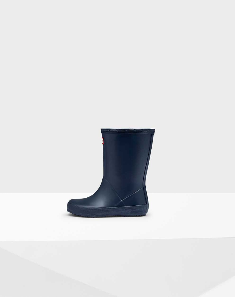 Kids' Hunter Original First Classic Wellington Short Rain Boots Navy | US3146807