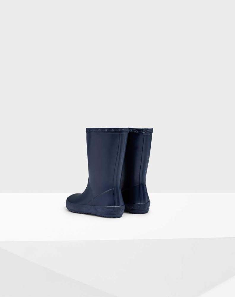 Kids' Hunter Original First Classic Wellington Short Rain Boots Navy | US3146807