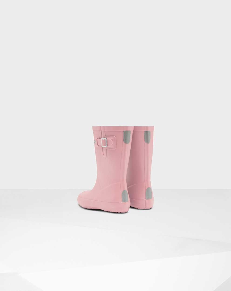 Kids' Hunter Original First Flat Sole Wellington Short Rain Boots Pink | US4590621