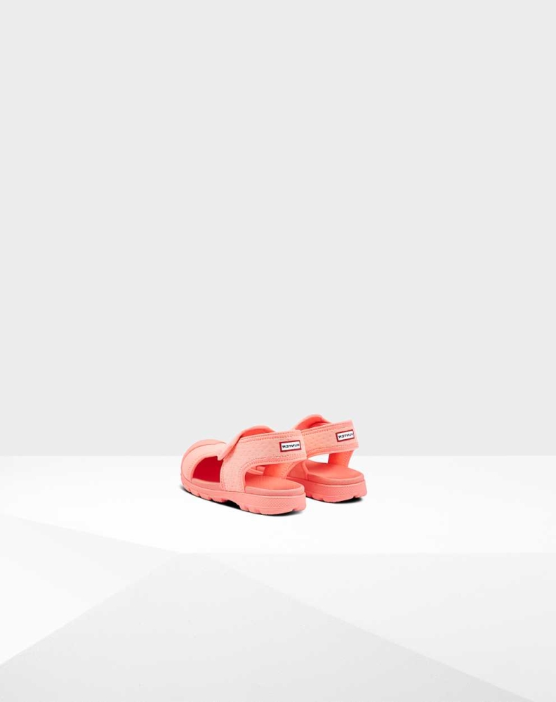 Kids' Hunter Original Little Outdoor Sandals Pink | US0396872