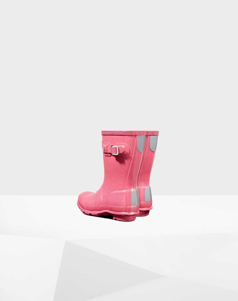 Kids' Hunter Original Little Starcloud Wellington Short Rain Boots Pink | US3057492