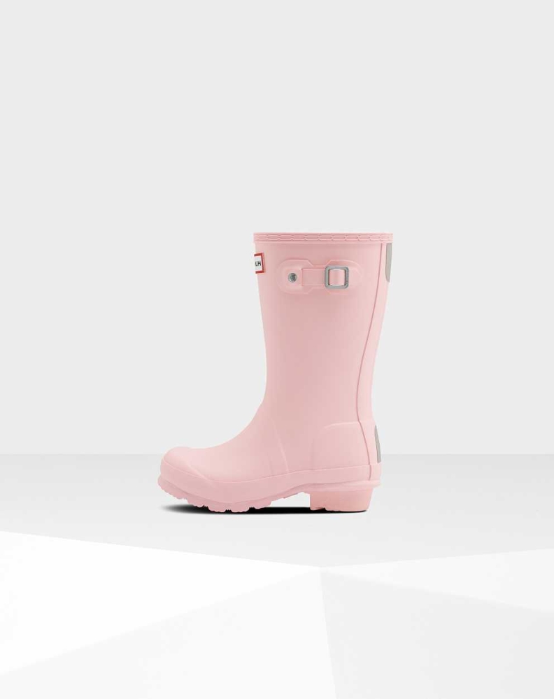 Kids' Hunter Original Wellington Short Rain Boots Pink | US8702146