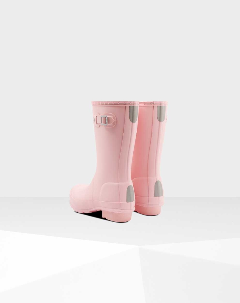 Kids' Hunter Original Wellington Short Rain Boots Pink | US8702146