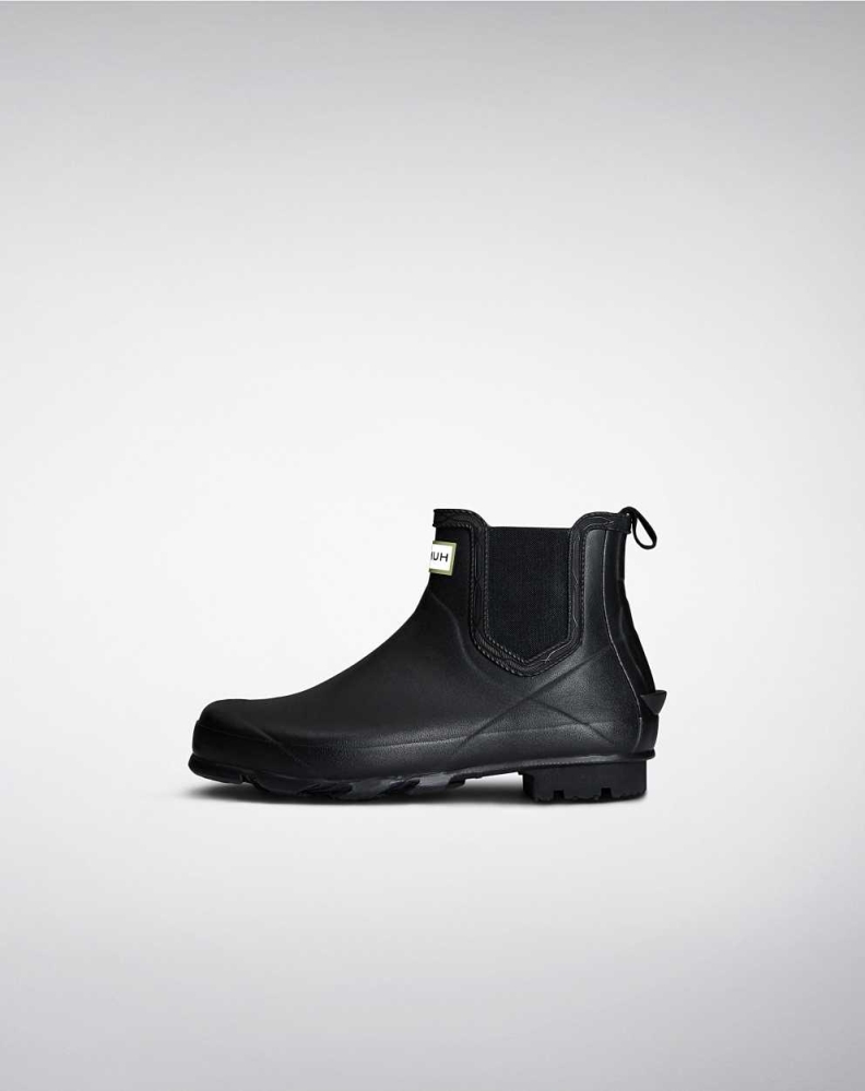 Men's Hunter Norris Field Chelsea Boots Black | US6480725