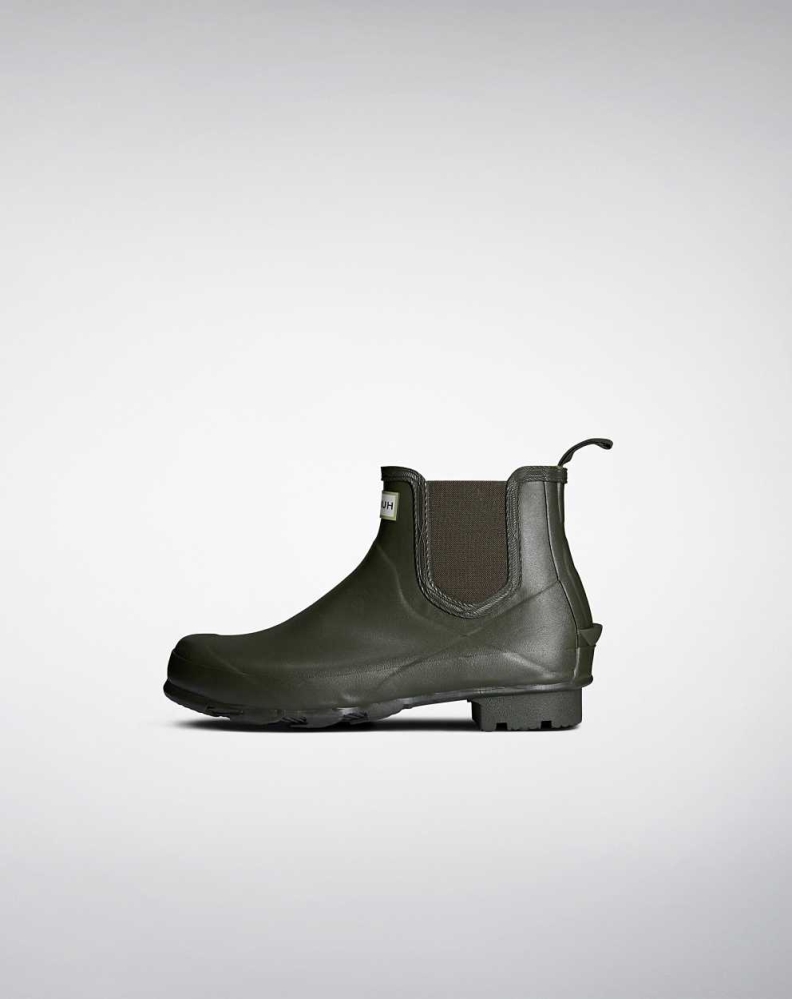 Men's Hunter Norris Field Chelsea Boots Green | US9841605