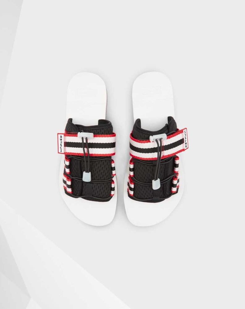 Men's Hunter Original Beach Slides Red/Black | US4527130