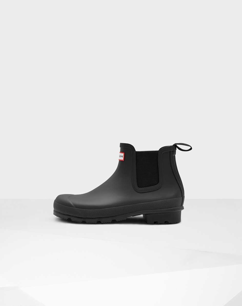 Men's Hunter Original Chelsea Boots Black | US4025673