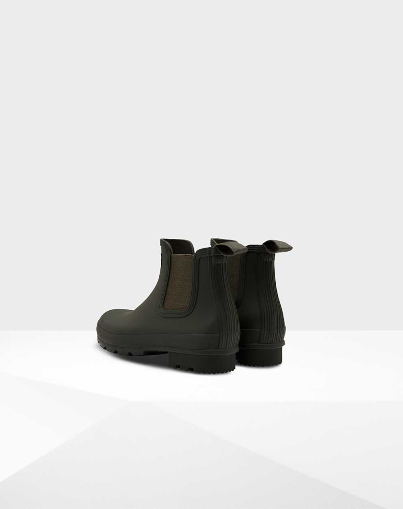 Men's Hunter Original Chelsea Boots Green | US3582719