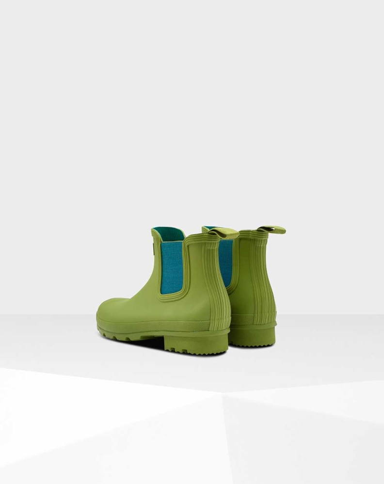 Men's Hunter Original Chelsea Boots Green | US4250896