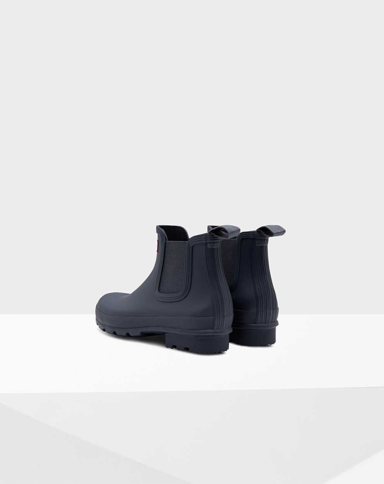 Men's Hunter Original Chelsea Boots Navy | US3274958