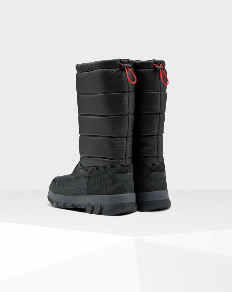 Men's Hunter Original Insulated Tall Snow Boots Black | US8532496