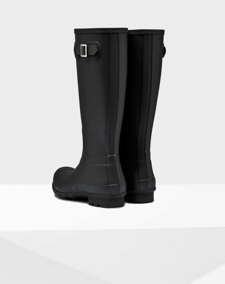 Men's Hunter Original Wellington Tall Rain Boots Black | US0548397